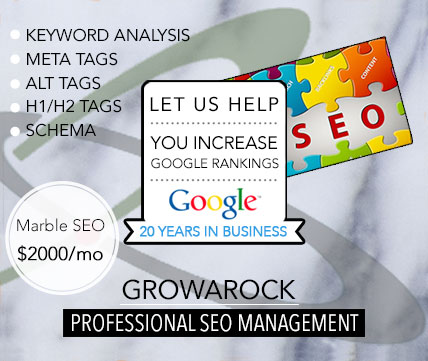 Professional SEO Management - Marble SEO package