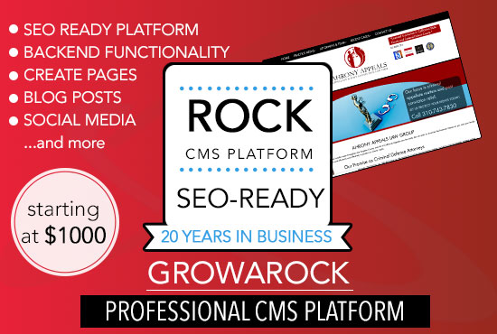 Rock CMS Platform - SEO Ready