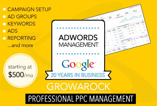 Google Adwords PPC Marketing, Optimization & Management